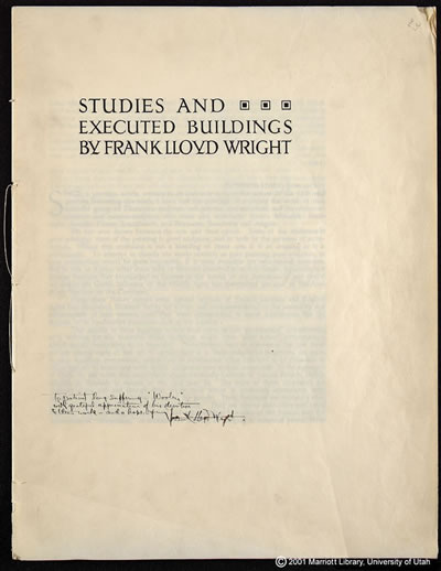 Stergios Papadakis | Ο αρχιτέκτονας Frank Lloyd Wright (Robie house) Stergios Papadakis | Ο αρχιτέκτονας Frank Lloyd Wright (Robie house)